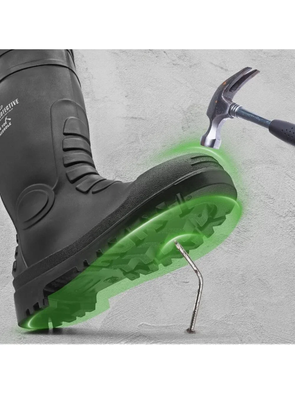 Waterproof Slip-Resistant PVC Rain Boots for Men & Women - Durable Knee-High